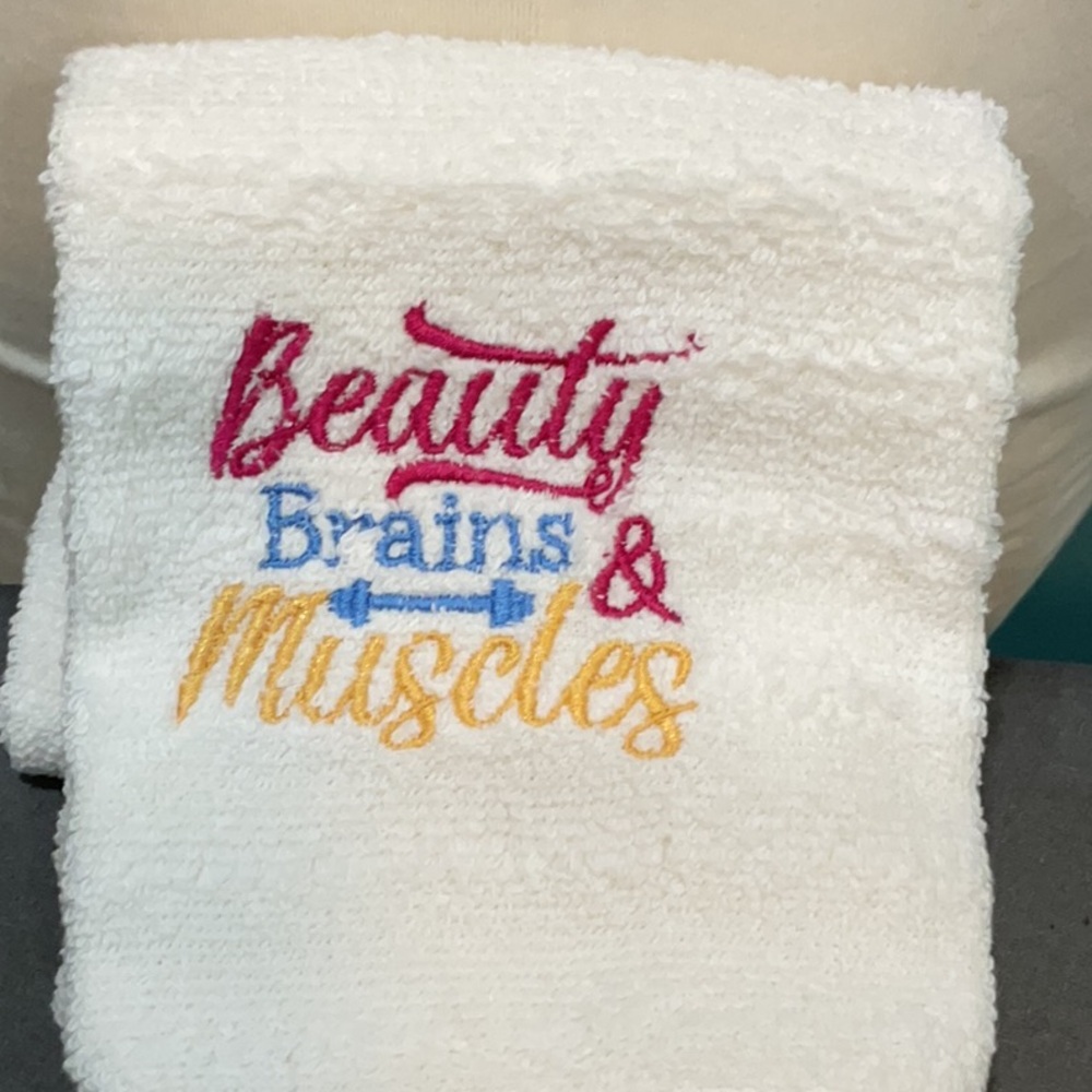 Off White gym towel